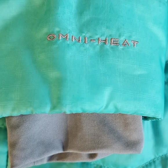 Columbia Women's White Out II Teal Puffer Jacket Size L Omni-Heat Thermal Lining - Picture 11 of 16